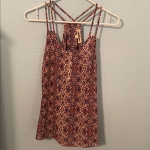 Flowy patterned tank top